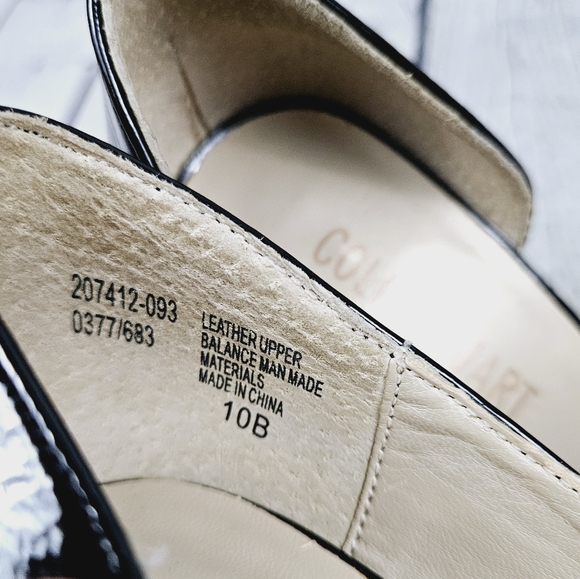 COLIN STUART | d'orsay patent leather pointed toe high heel pumps - Picture 12 of 12